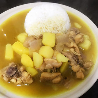 【飘香咖喱鸡饭】——老少皆宜滴快手懒人菜+饭