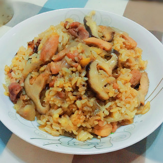 香菇鸡肉饭