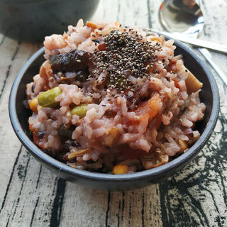 菌菇杂粮饭
