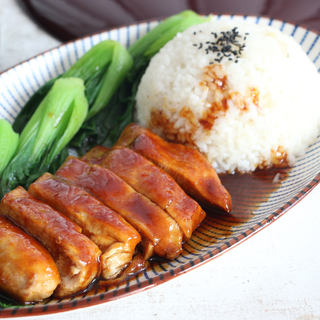 照烧鸡排饭