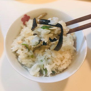 葱油菌菇饭