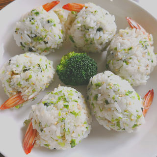 鲜虾饭团