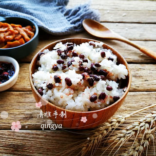 蒸红豆糯米饭