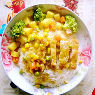 咖喱猪扒饭