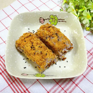 #便当#酥鱼肉松饭卷