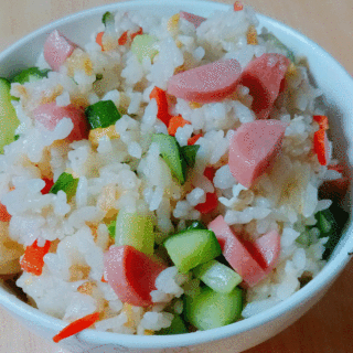 彩色蛋炒饭