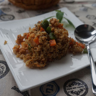三文鱼咖喱炒饭