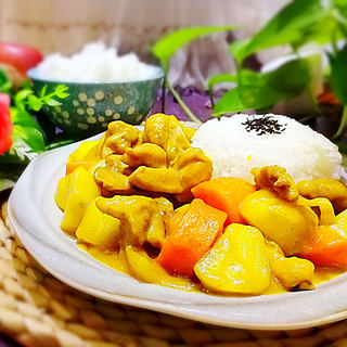 咖喱鸡腿饭