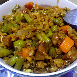 腊肠焖饭