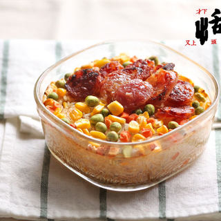 腊肠烤饭