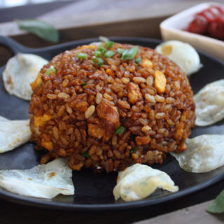 猪油渣酱油炒饭
