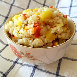 土豆培根焖饭