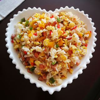 #花样美食#～什锦炒饭
