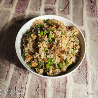 豆角五花肉炒饭