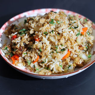 鸡肉青菜炒饭