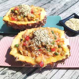 火麻鹰嘴豆菠萝炒饭