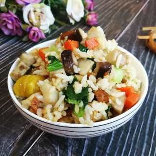 芋头香菇炒饭