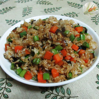 香菇四季豆炒饭