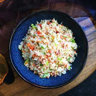 肘花火腿炒饭