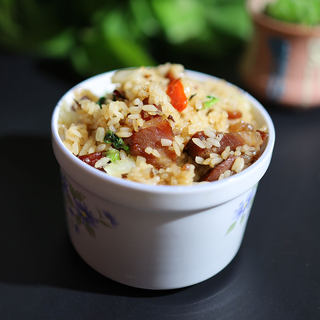 叉烧青菜炒饭