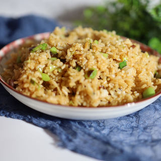 叉烧大蒜苗炒饭
