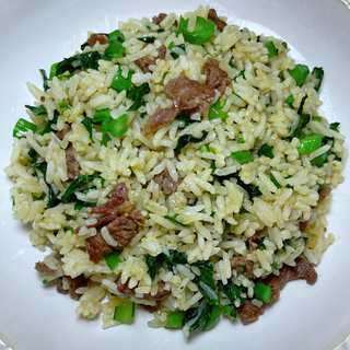 菜心牛肉炒饭