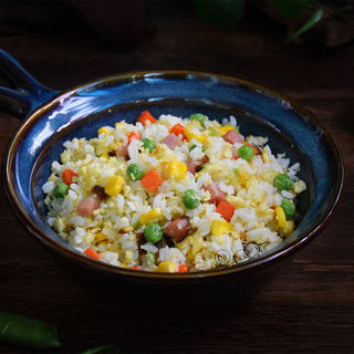腊味豆渣蛋炒饭