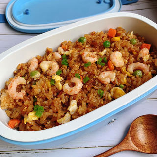 酱油虾仁炒饭