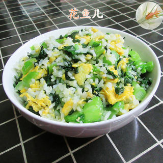 菜芯鸭蛋炒饭