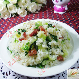 双腊青菜炒饭
