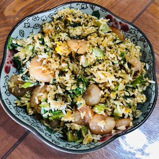懒人蔬菜虾仁鸡蛋炒饭