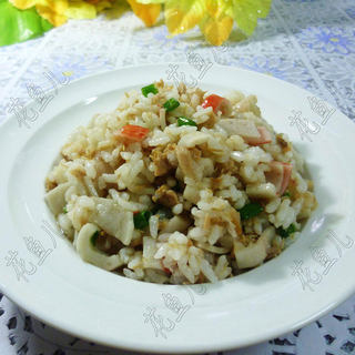 金枪鱼蟹肉棒炒饭