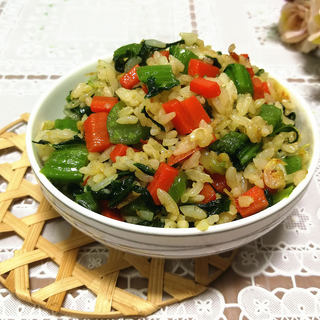 芥菜虾皮炒饭