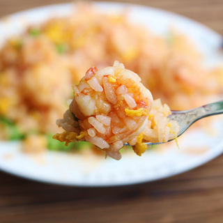 番茄虾仁蛋炒饭