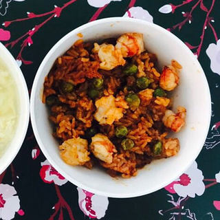 阿根廷红虾豌豆炒饭