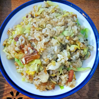 猪油渣酱油蛋炒饭