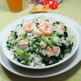 虾仁青菜炒饭