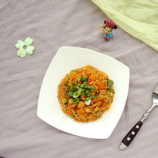 香辣南瓜鸡丁炒饭