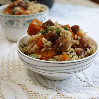 香肠南瓜炒饭