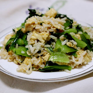鸡蛋青菜炒饭