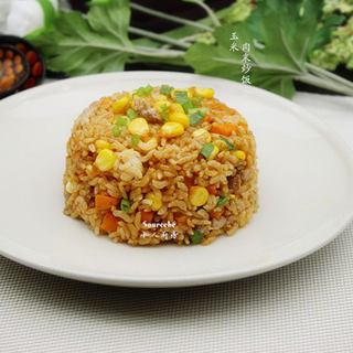 玉米肉末炒饭