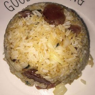 腊肠娃娃菜蛋炒饭