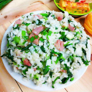 咸肉青菜炒饭