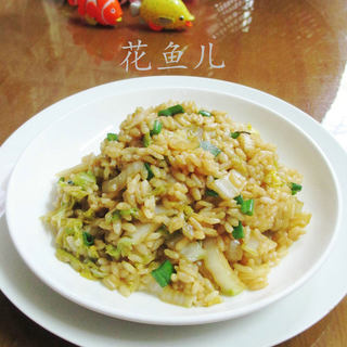 娃娃菜炒饭