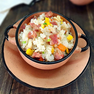 蘑菇香肠炒饭