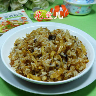 萝卜干香菇炒饭