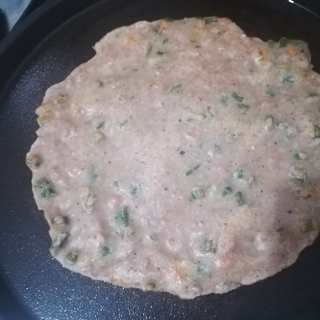 杂粮小葱煎饼