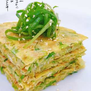 油麦菜鸡蛋饼