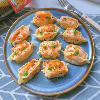 爆汁鲜虾煎饺