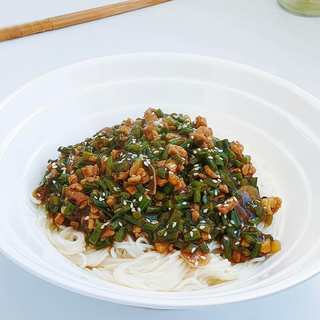 豇豆肉丁打卤面